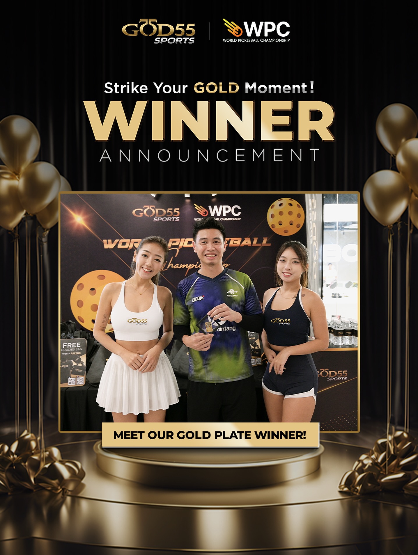 GOD55 News | GOD55 sports WPC gold plate winner