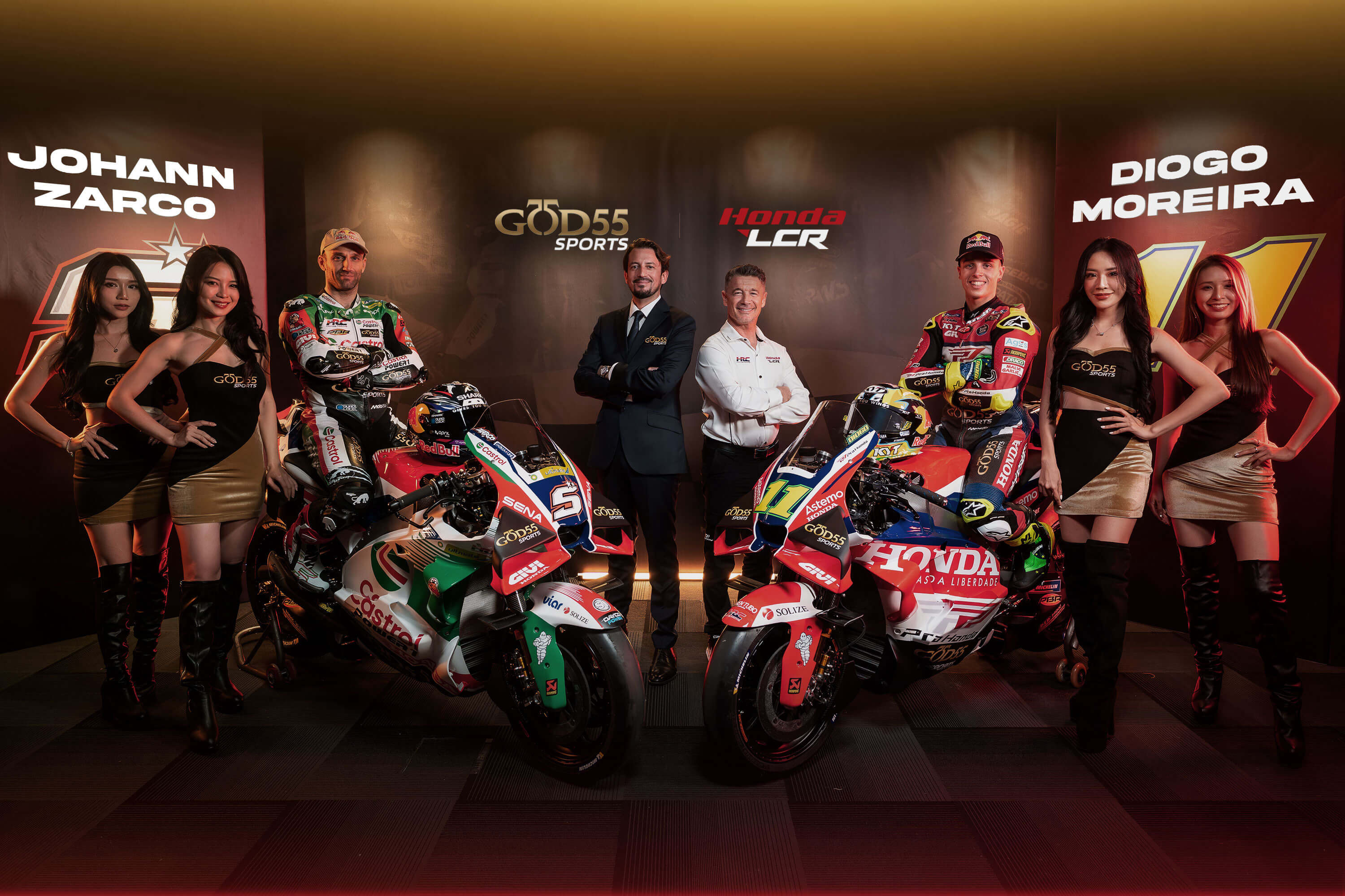 GOD55 Sports partners with Honda LCR Team